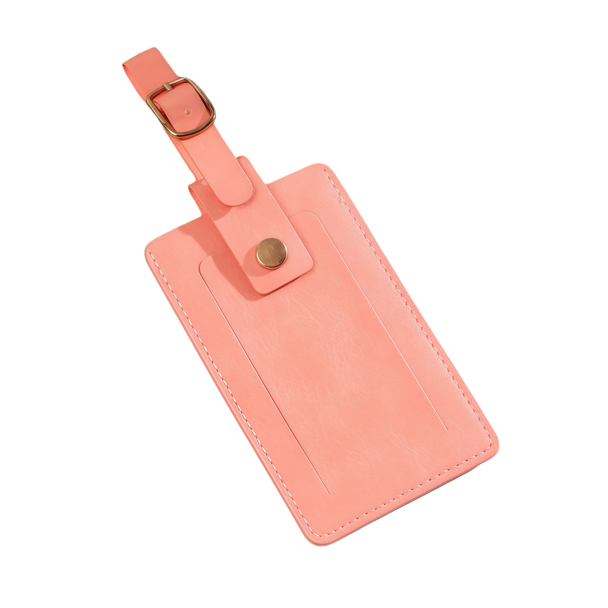 Thick PU Leather Luggage Tag with Flip Cover 3