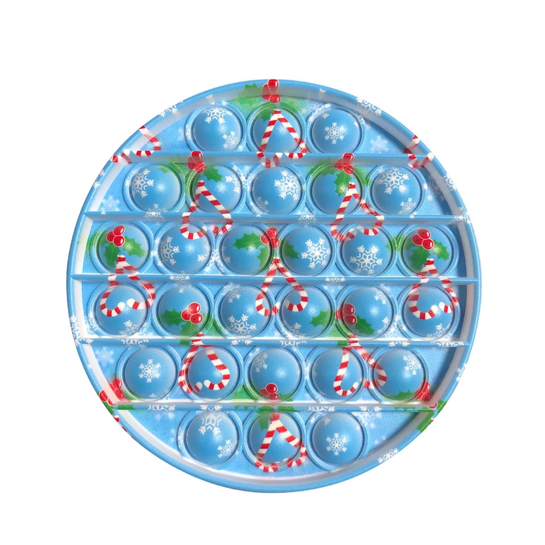 Round Full Color Print Push Pop Bubble Fidget Toy 13
