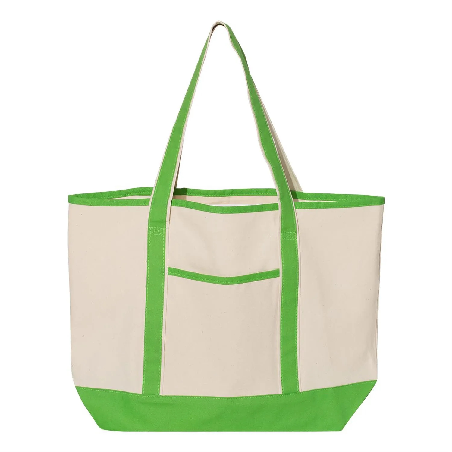 Q-Tees 34.6L Large Canvas Deluxe Tote 4