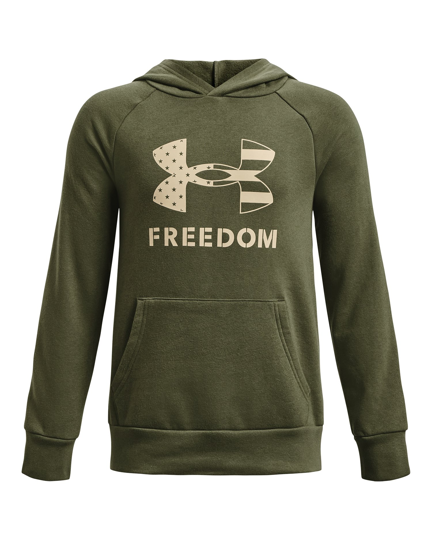 Boys' UA Freedom Rival Fleece Big Flag Logo Hoodie 2