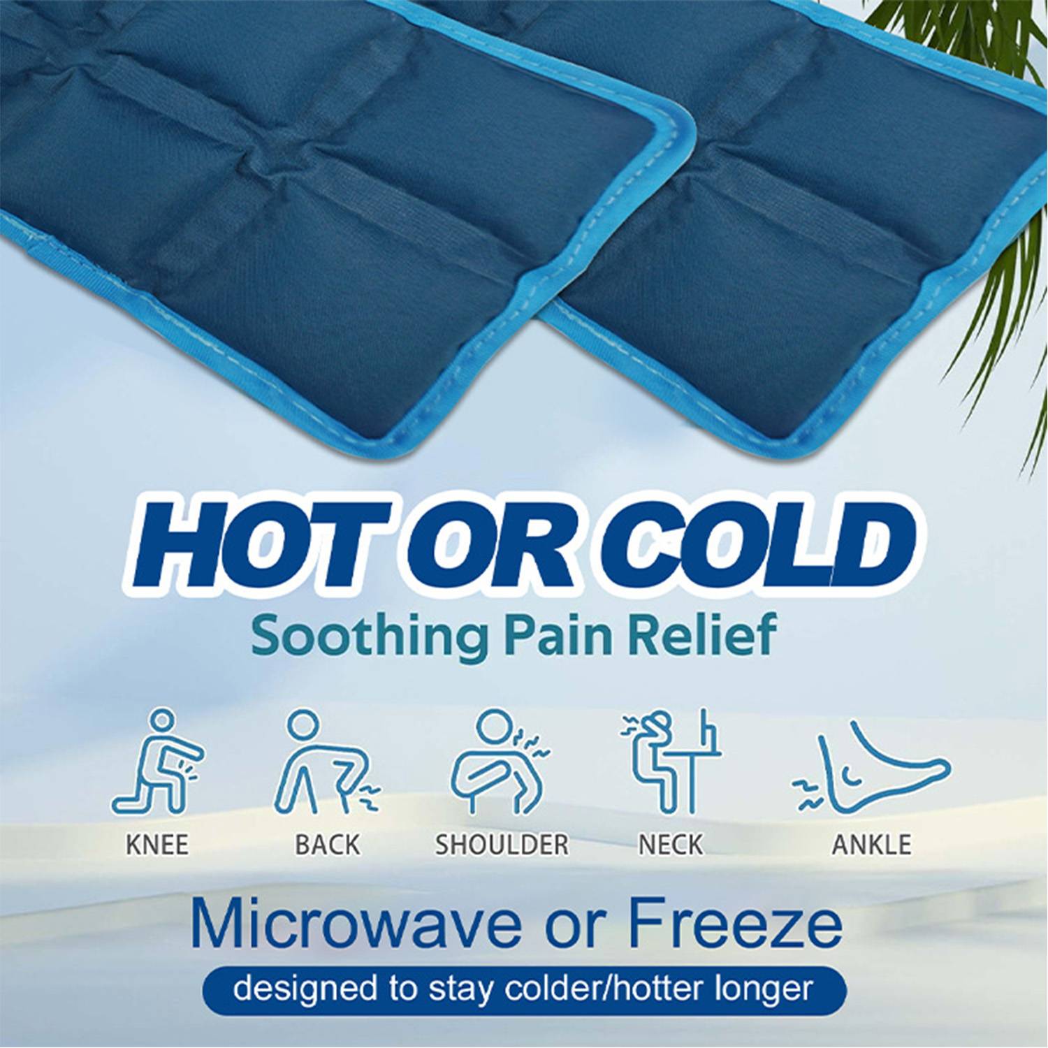 4pcs Reusable Gel Ice Packs for Sports Picnic 8