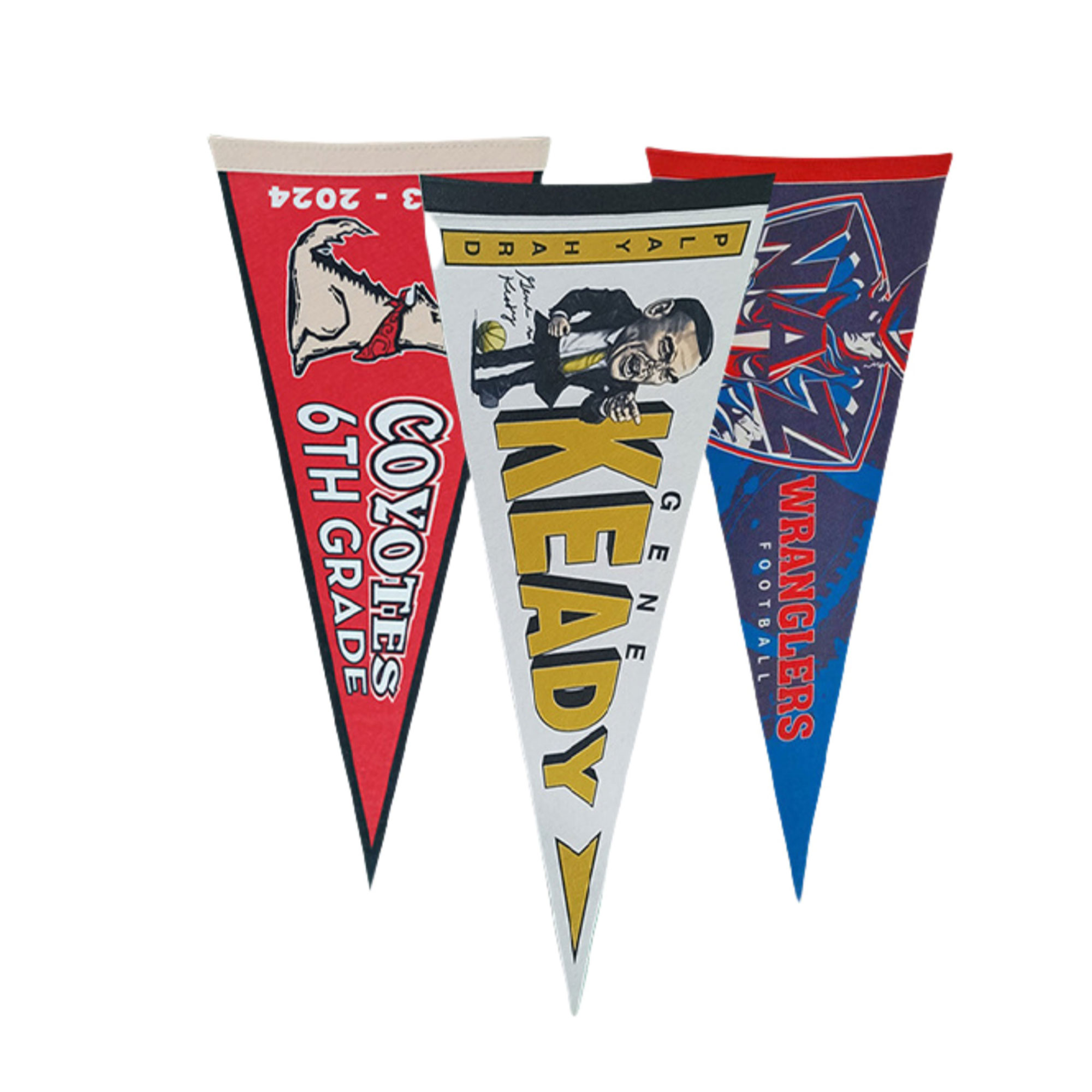 Custom Full Color Felt Pennant 1