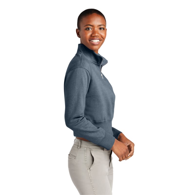 District Women's V.I.T. Fleece 1/2-Zip, custom hoodie or sweatshirt with logo imprint 19