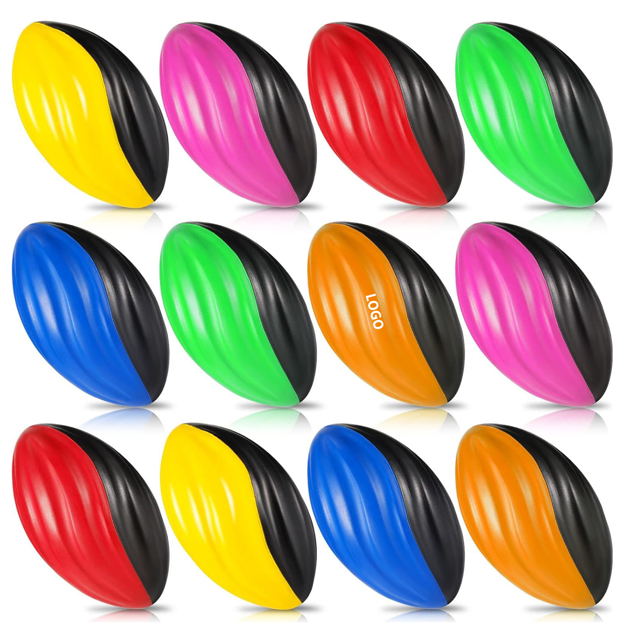 Custom PU Spiral Foam Football Stress Reliever 1