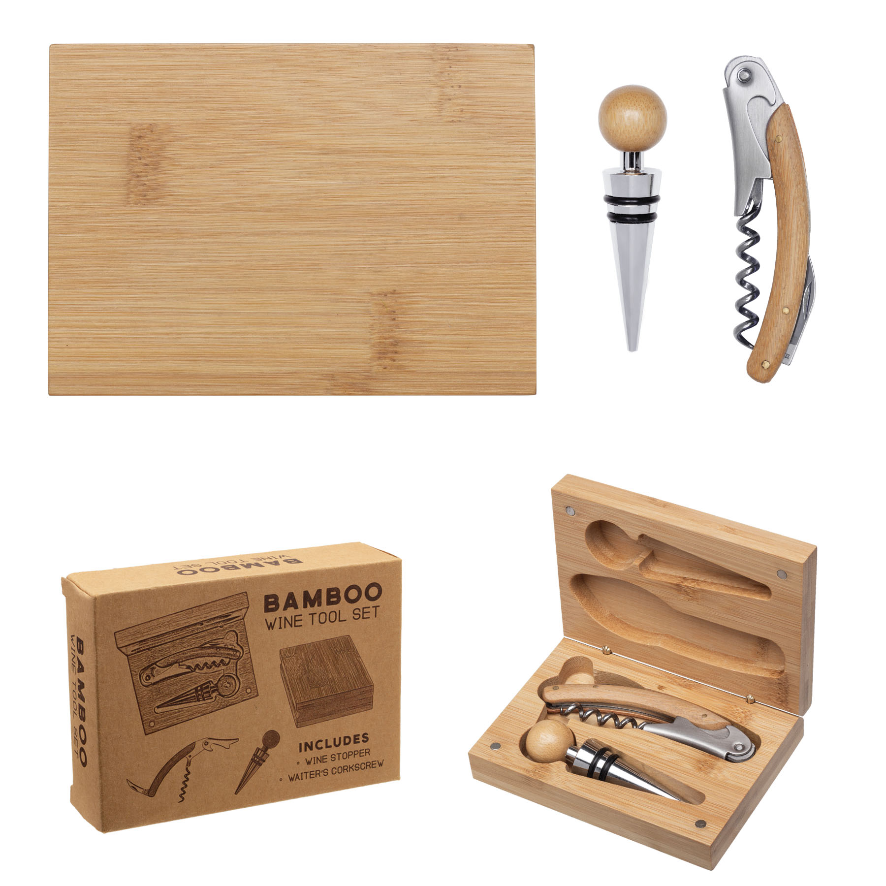 Bamboo Wine Tool Set 2