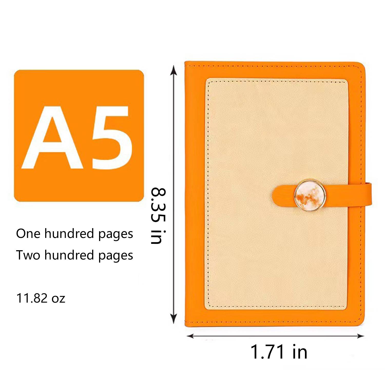A5 Buckle PU Leather Multi-color Notebook 9