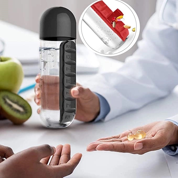 Pill Box Dispensers with Water 12