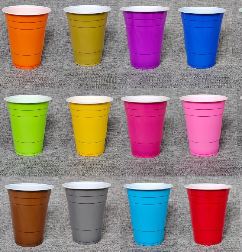 16 oz Disposable Plastic Cups for BeerPong 2