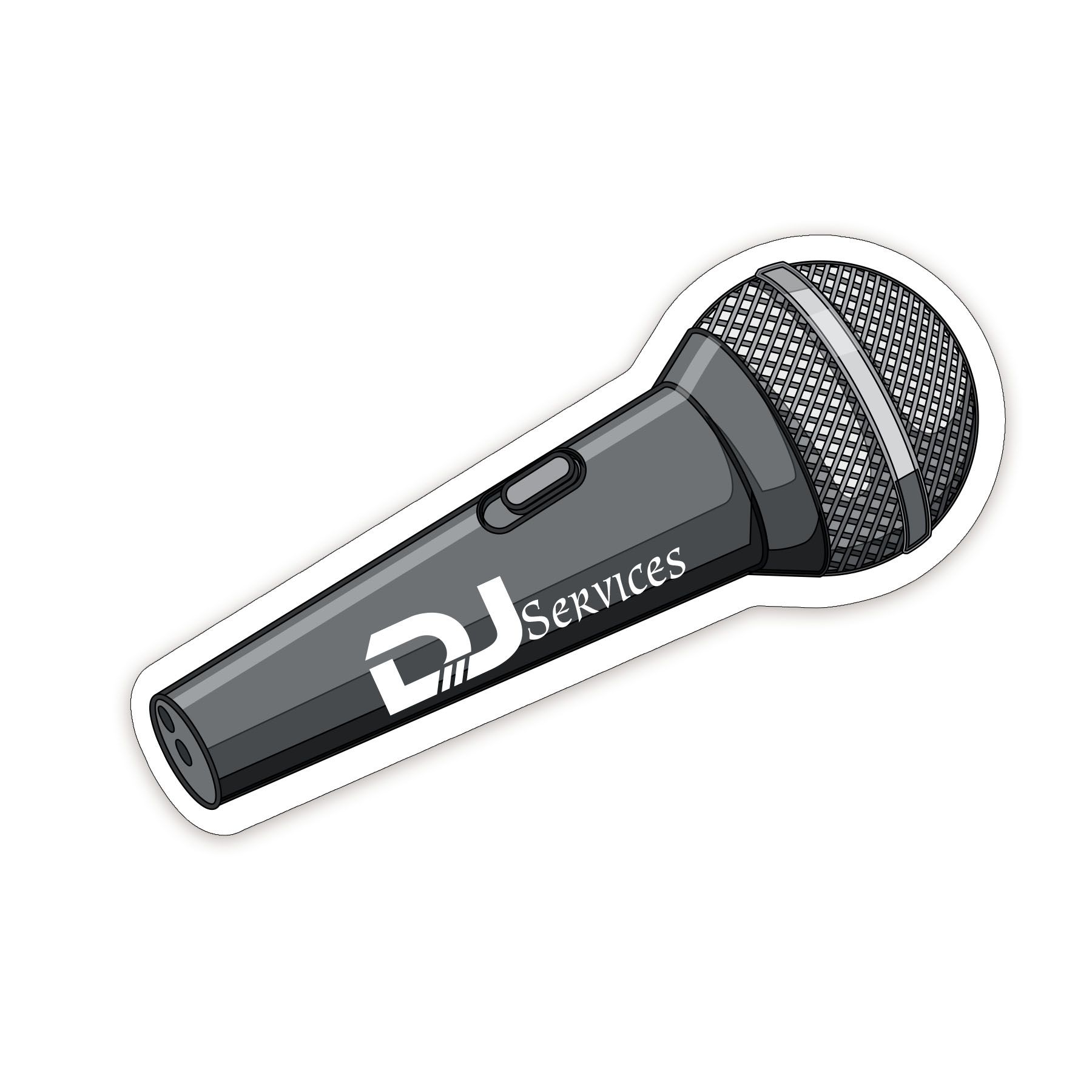 Microphone Shaped NoteKeeper™ Magnet 20 Mil 3