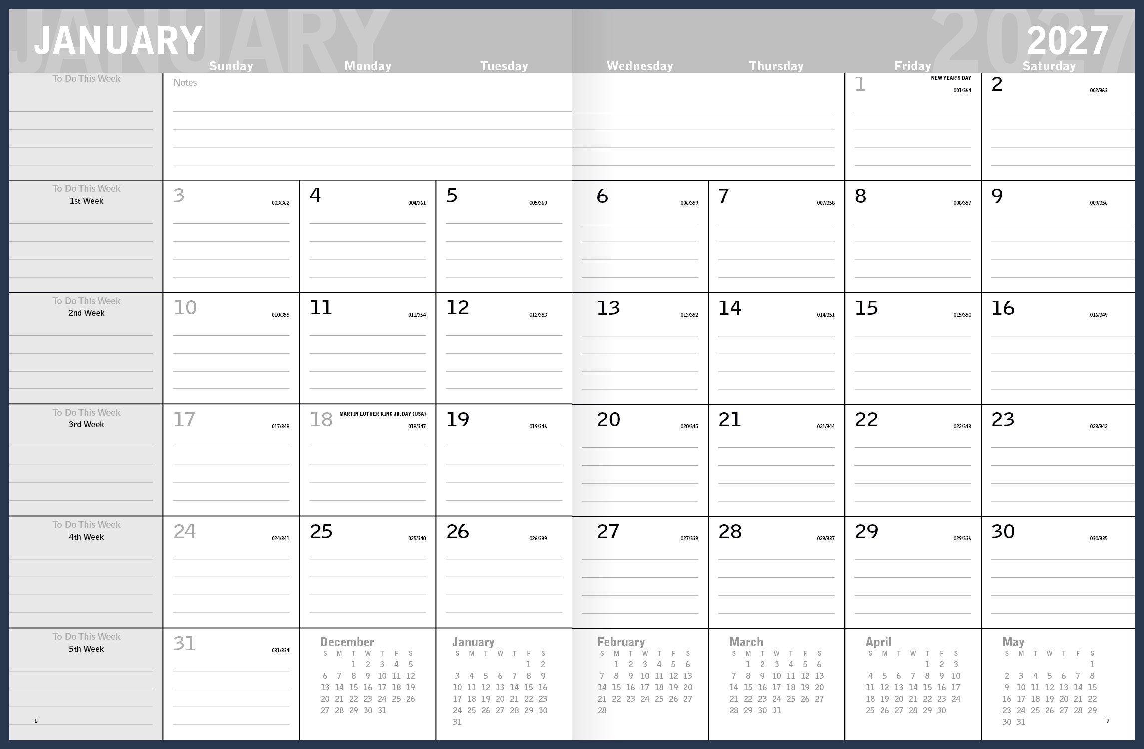 Triumph® Calendars Classic Monthly Planner 75