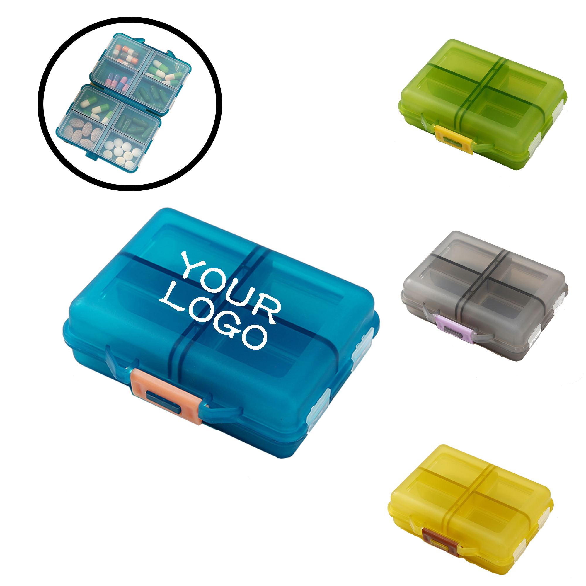 MOQ 20 PCS Custom Pill Organizer Case 2