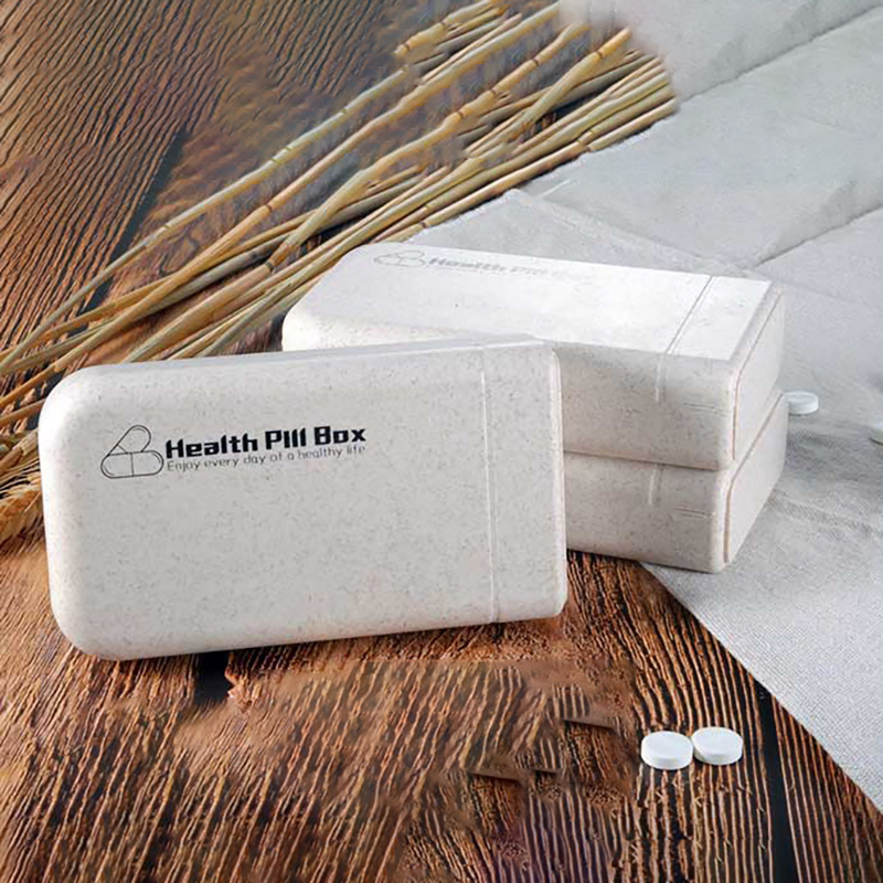Wheat Straw Push Pull Pill Box 2