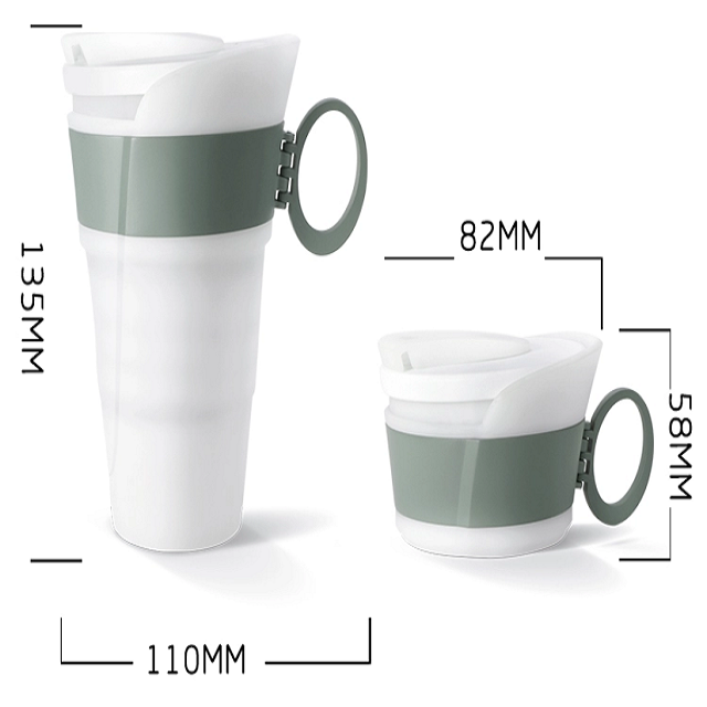 Foldable Silicone Drinking Cup 300ml 5