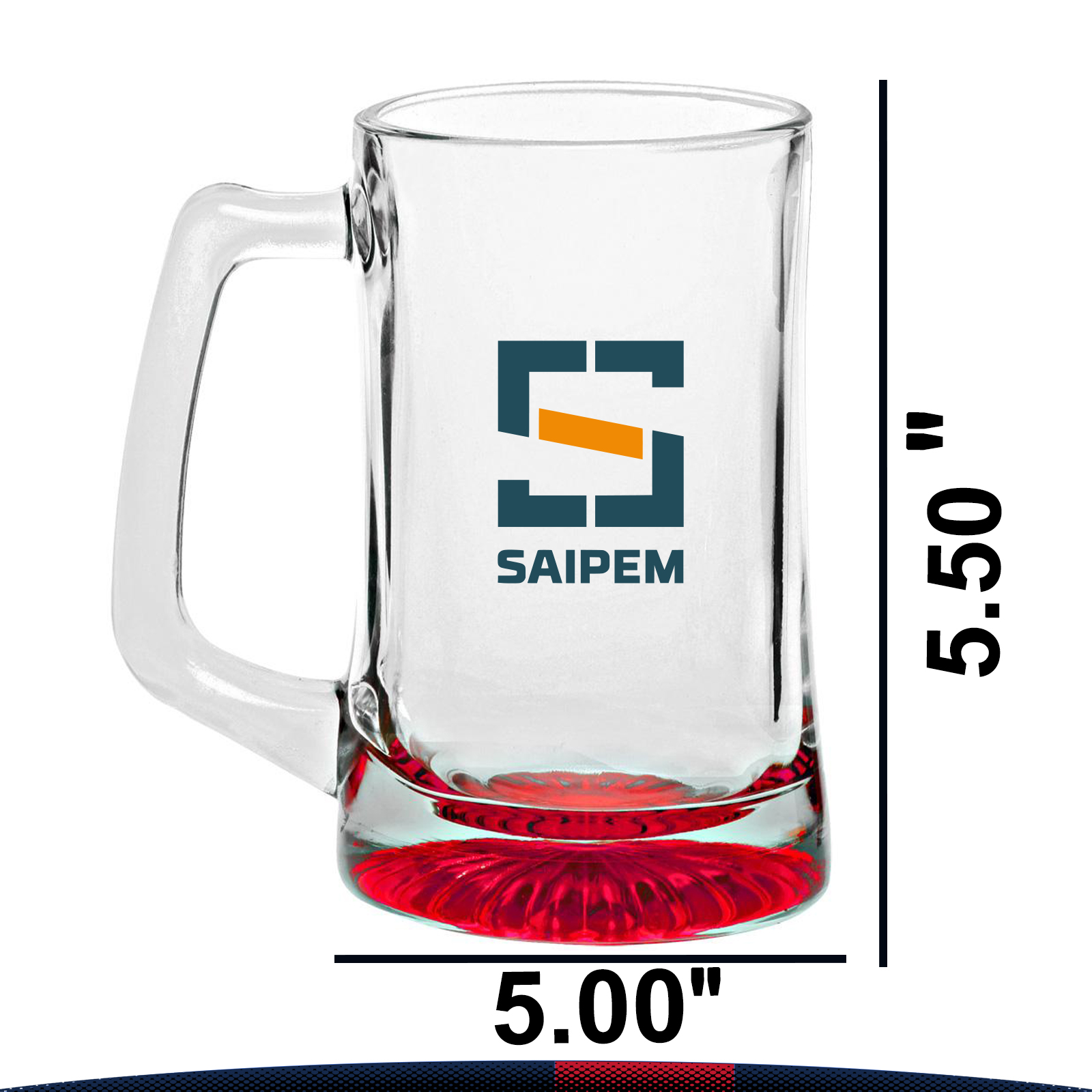 14 oz. Fawer Glass Beer Mugs 5