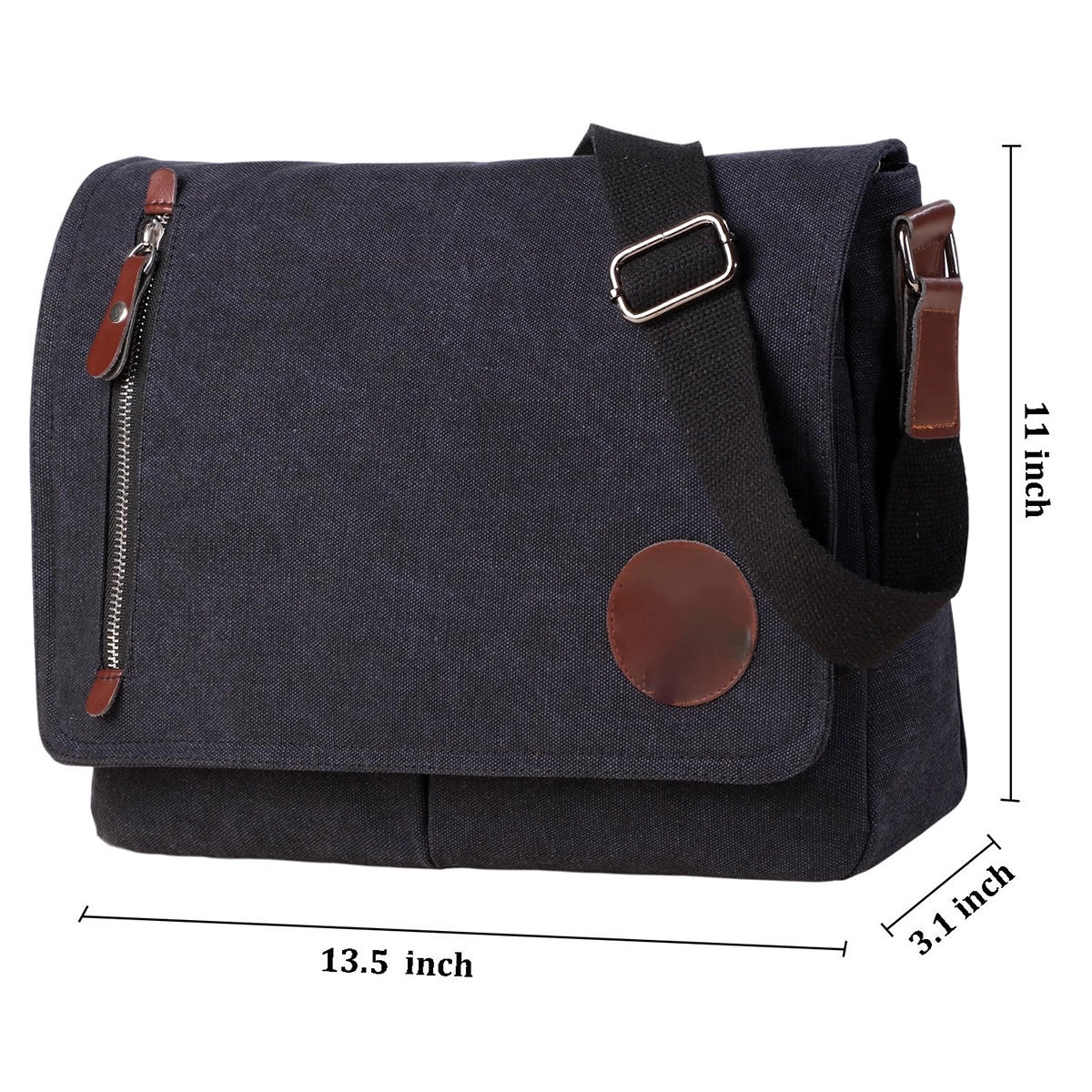 Vintage Canvas Satchel Messenger Bag For Men Women 6