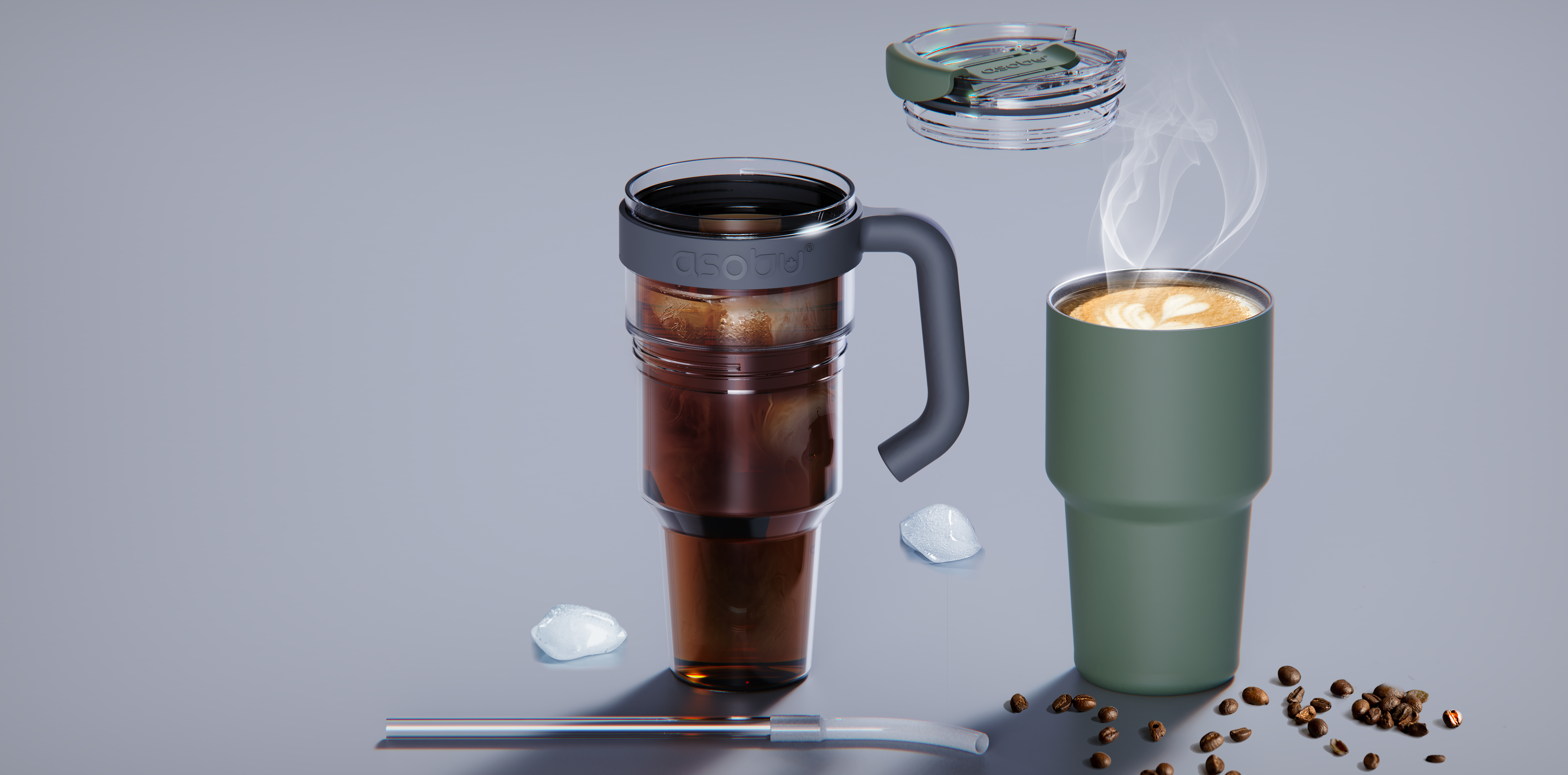 34 oz. Asobu Explorer - See-Through Mug w/ Detachable Base 4