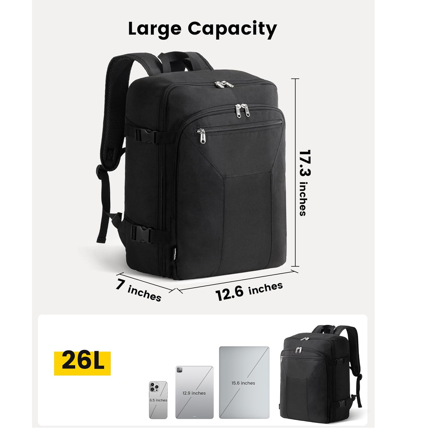 Oxford Casual Travel Backpack With Shoe Compartment 4
