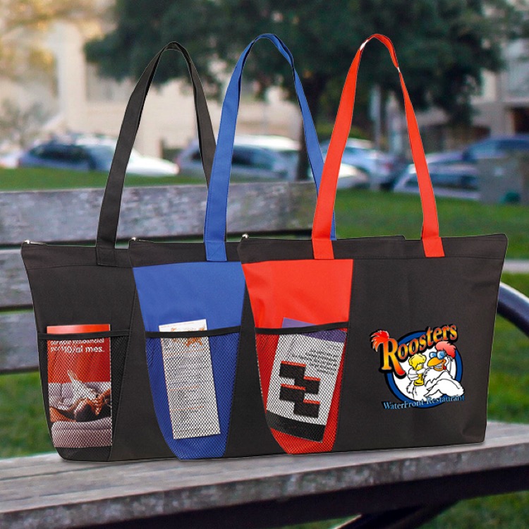 Continental Zip Tote, custom tote bag with logo imprint 2