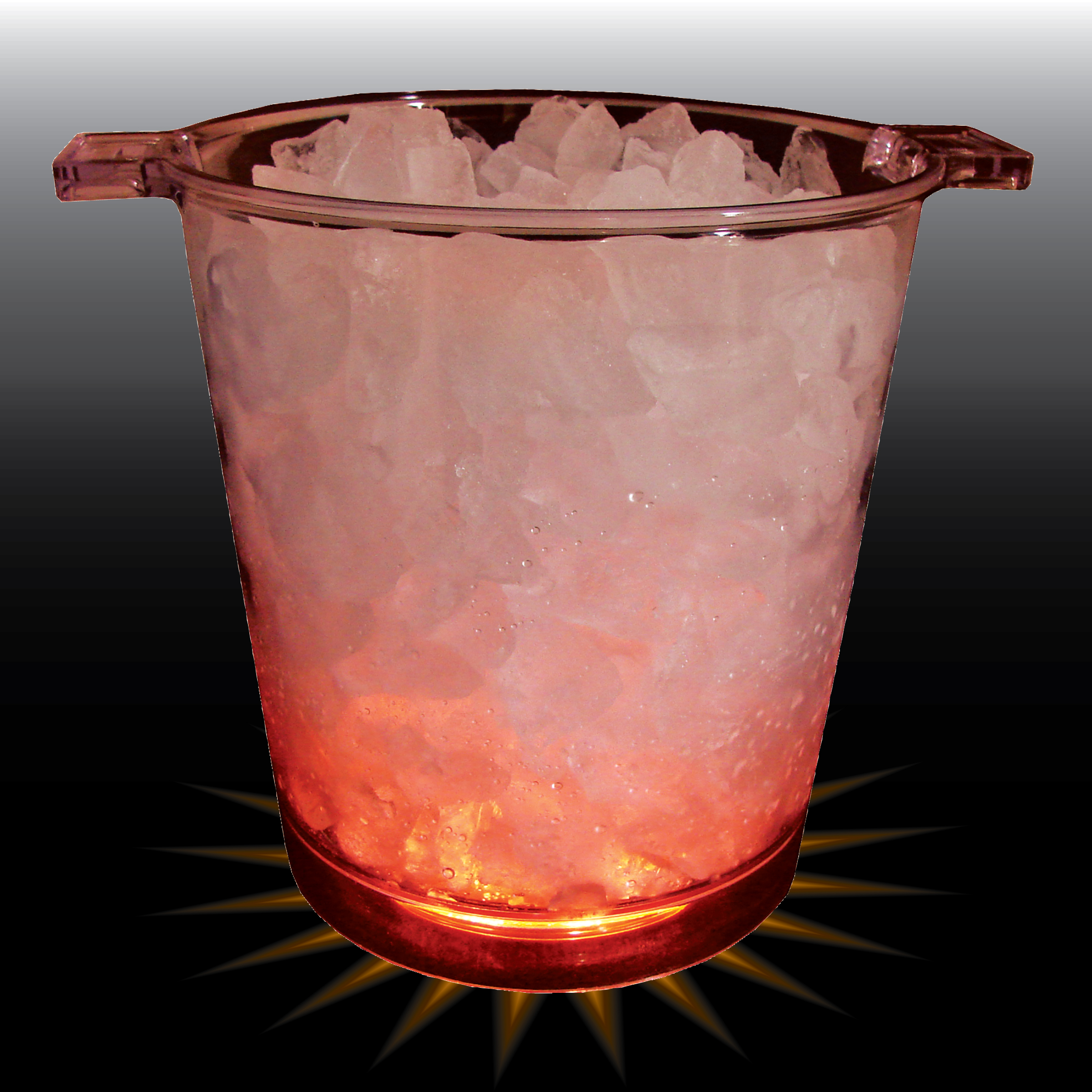 200oz Lites Up Plastic Ice Bucket with Handles 10