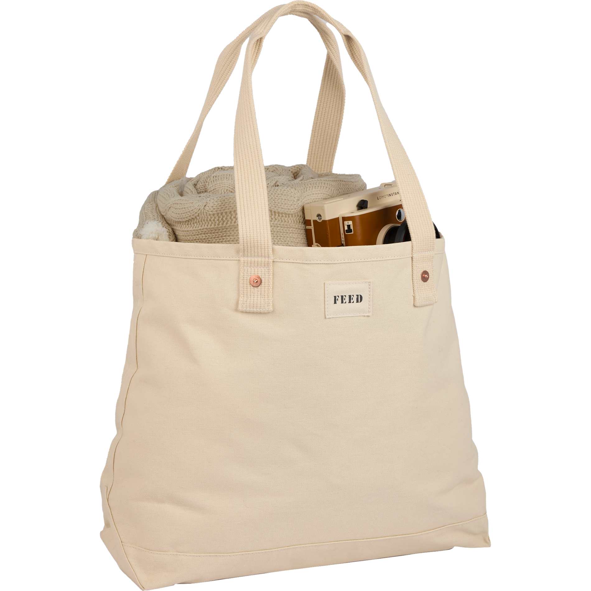 FEED Organic Cotton Weekend Tote 12