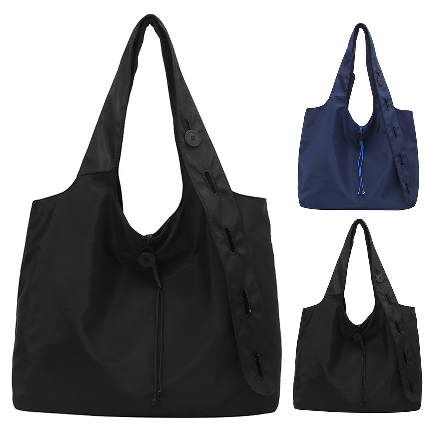 Lightweight Large Capacity Nylon Tote Bag, custom luggage with logo imprint 9