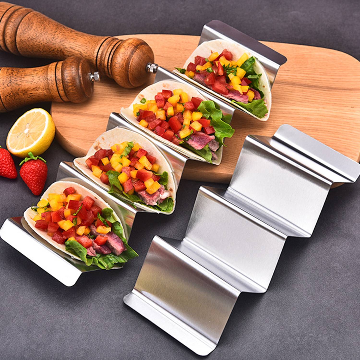 W-Shaped Stainless Steel Tortilla Holder 5