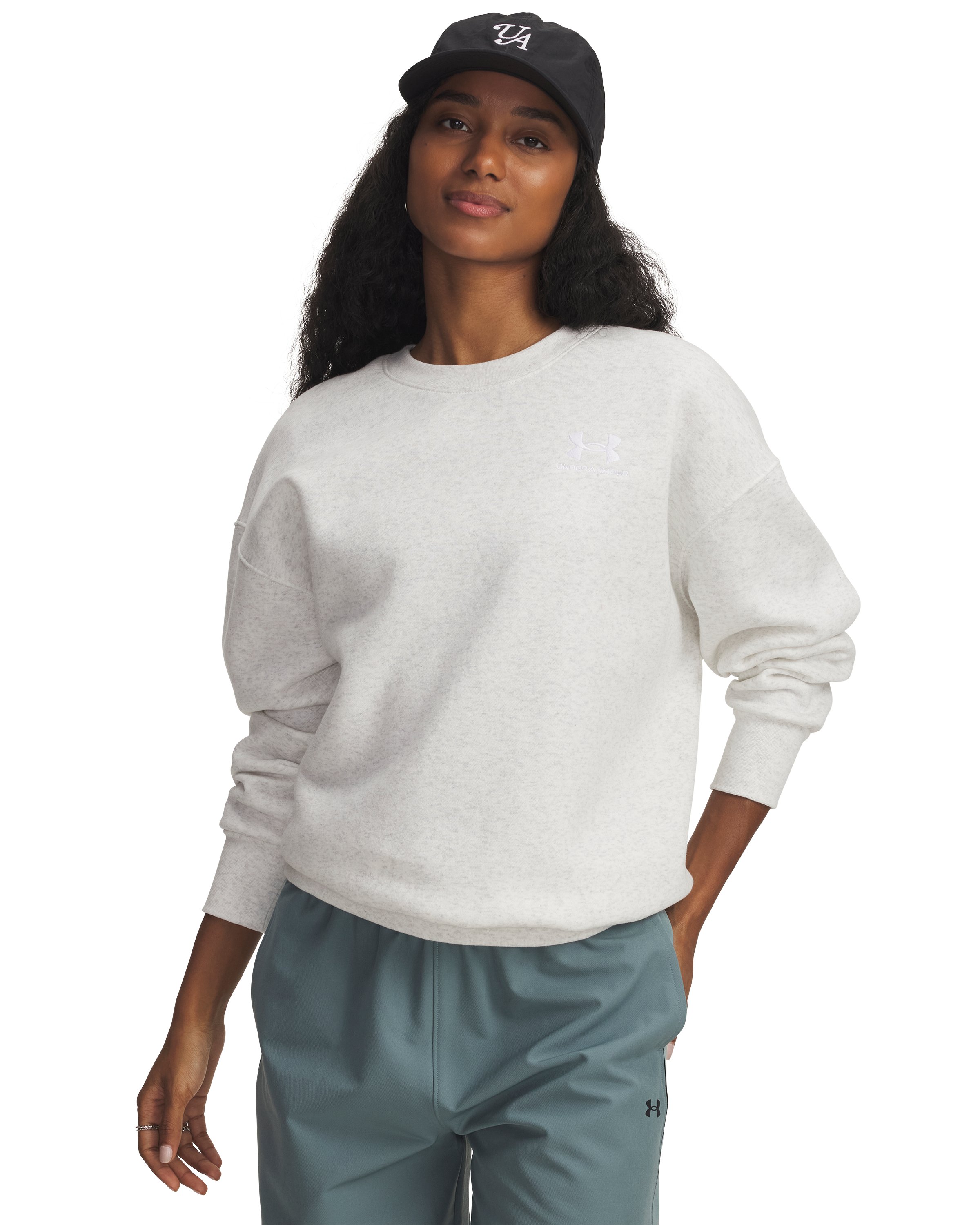 UA Icon Fleece Women's Oversized Crew 9