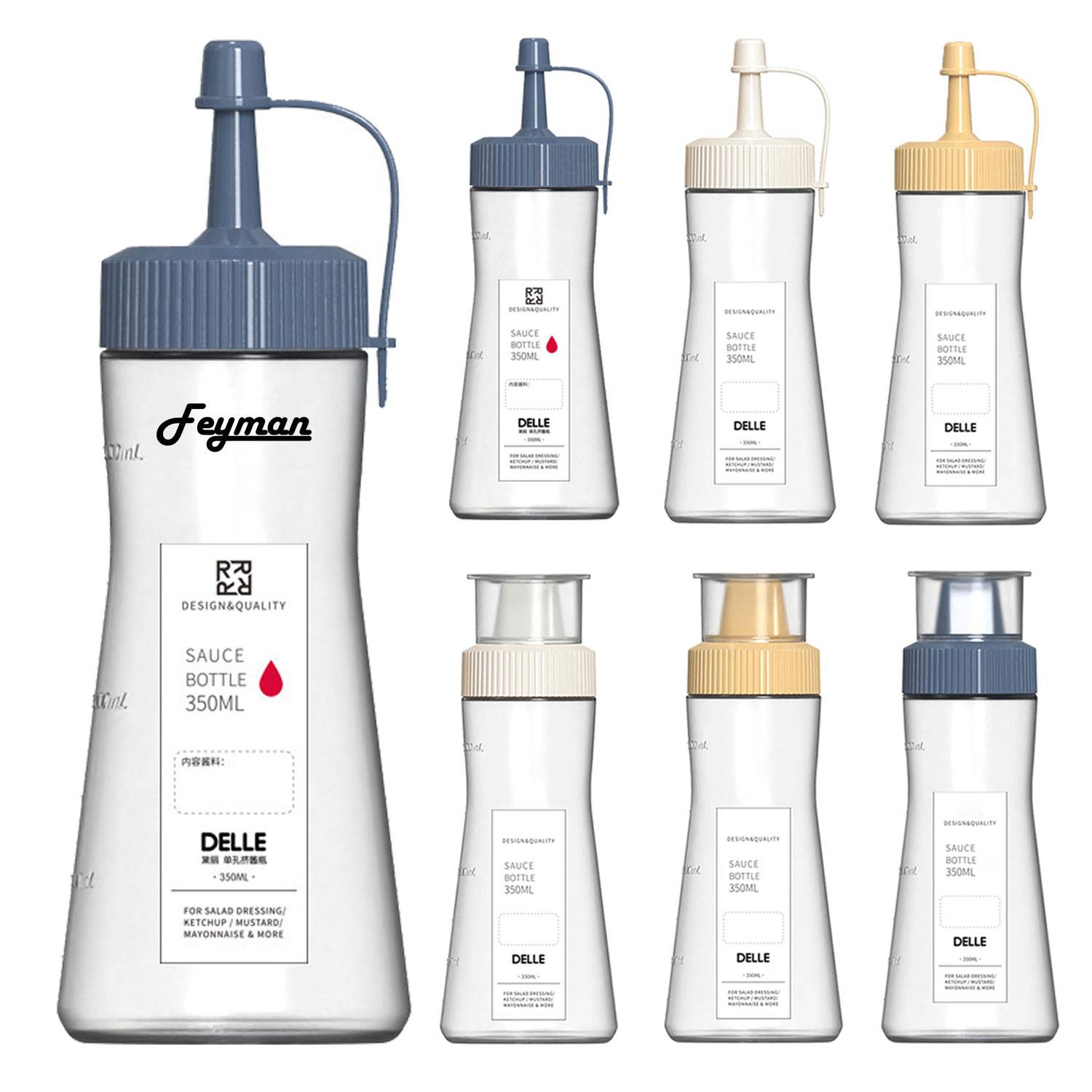 12oz Squeezed Kitchen Sauce Bottle