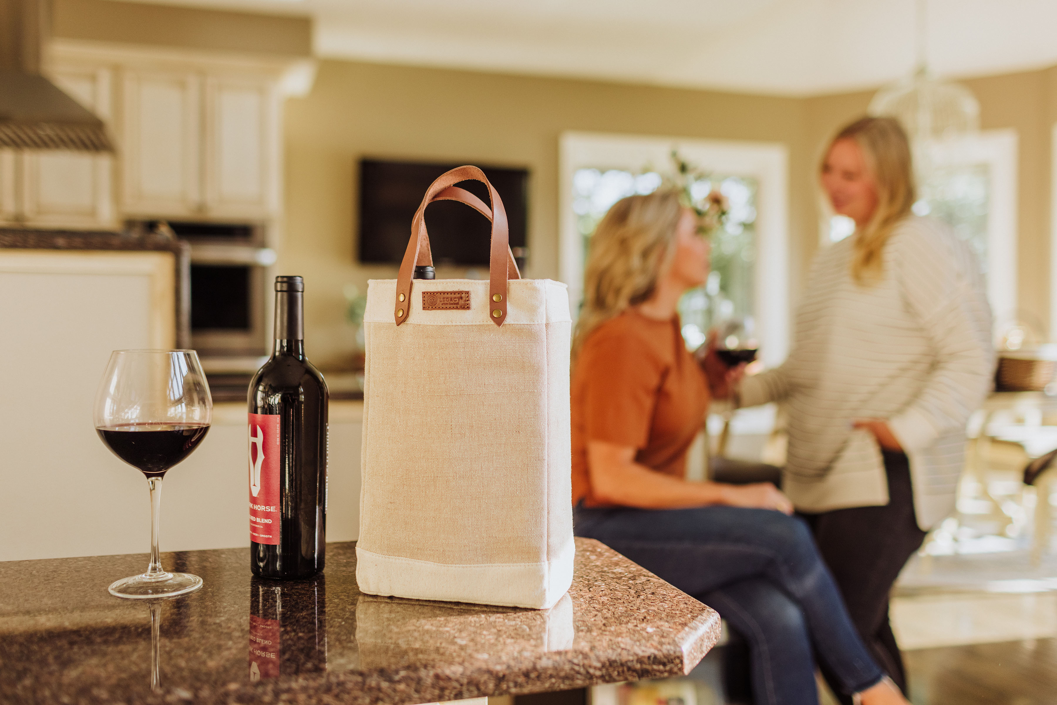 Pinot Jute 2 Bottle Insulated Wine Bag 4