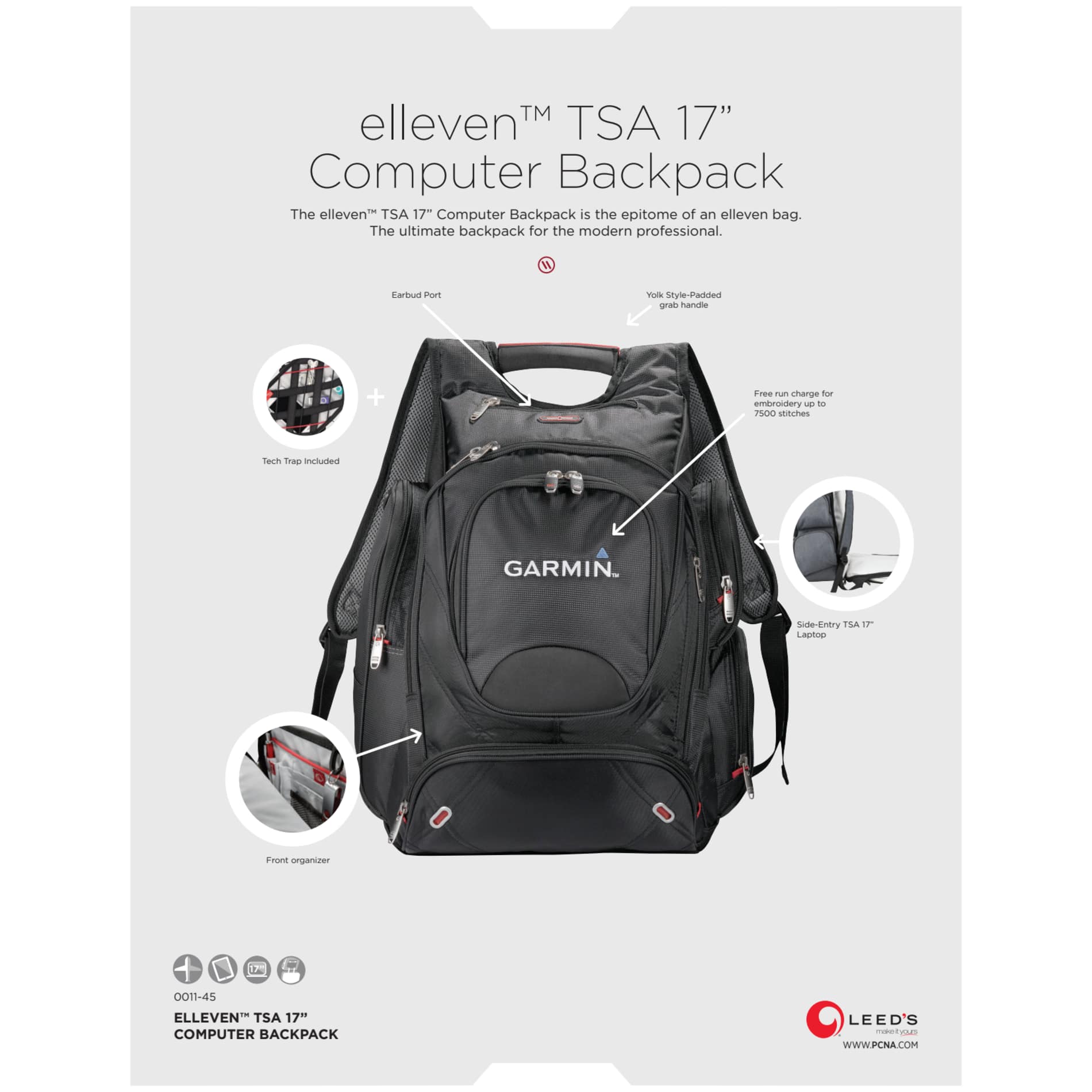 elleven™ TSA 17" Computer Backpack 189