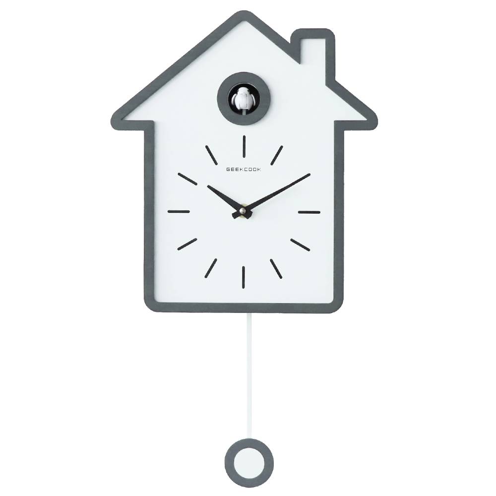 Simple and modern cuckoo house-shaped clock 7
