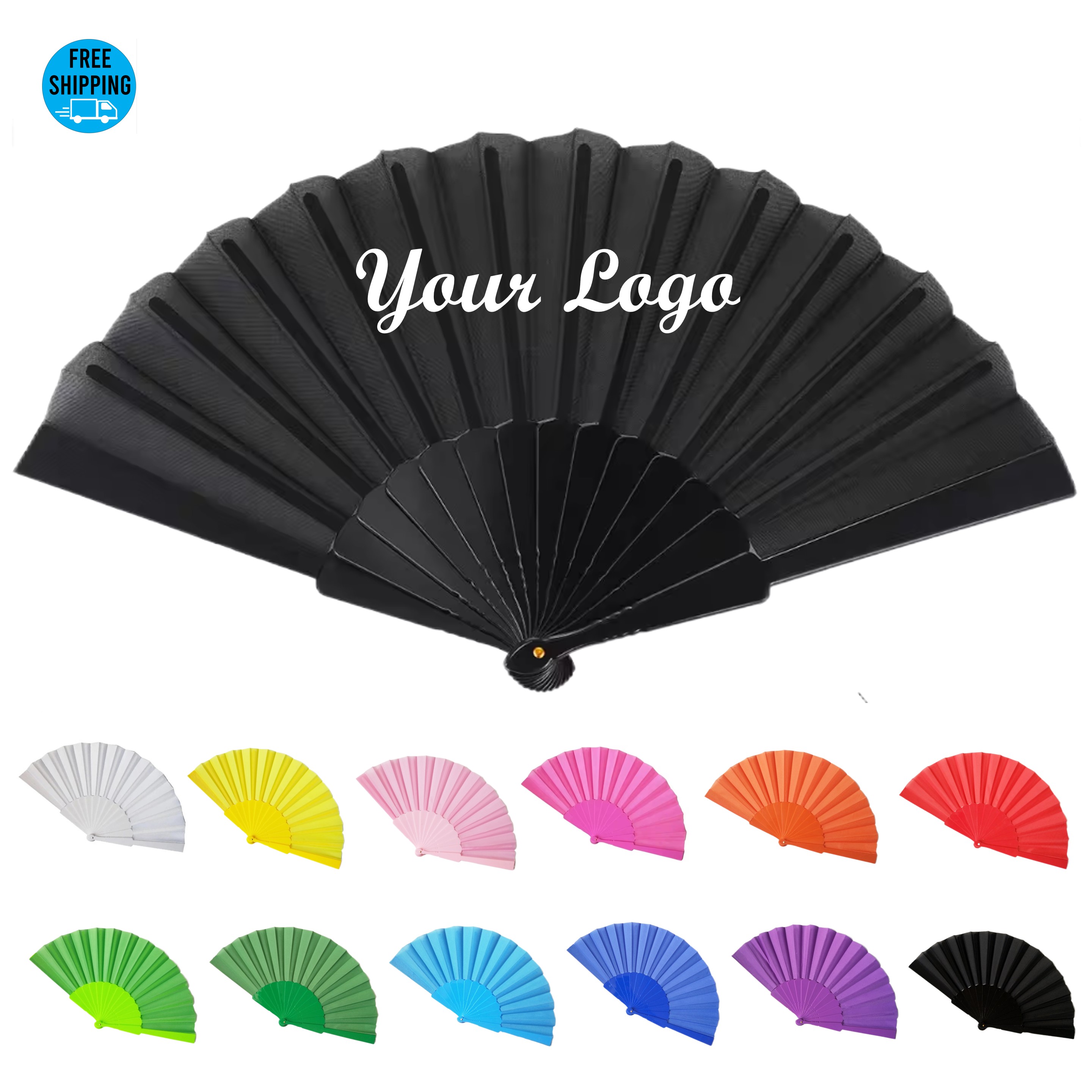 Handheld Folding Fan 9" 10