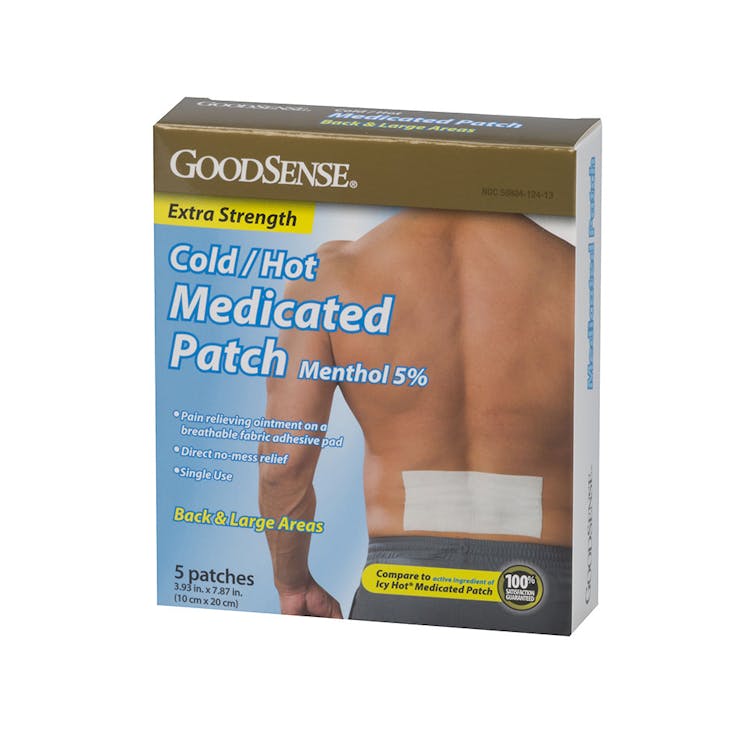 Cold & Hot Medicated Patches - Menthol 5% 5 Pack 1