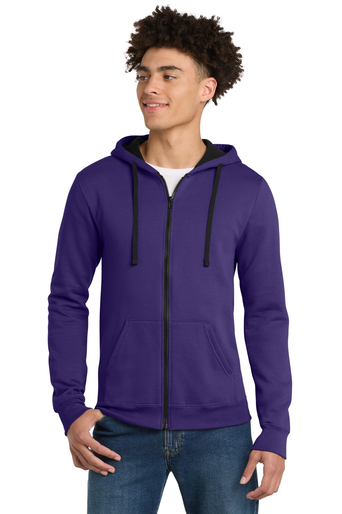 District The Concert Fleece Full-Zip Hoodie. DT800, custom hoodie or sweatshirt with logo imprint 12