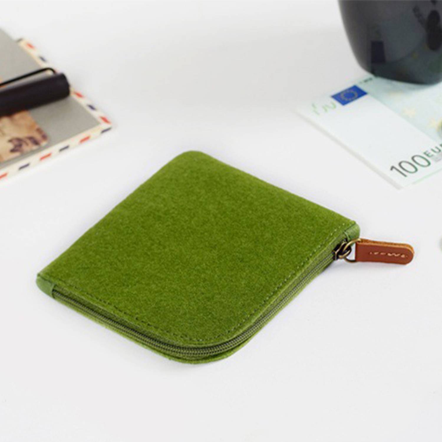 Zippered Felt Fabric Coin Purse 6