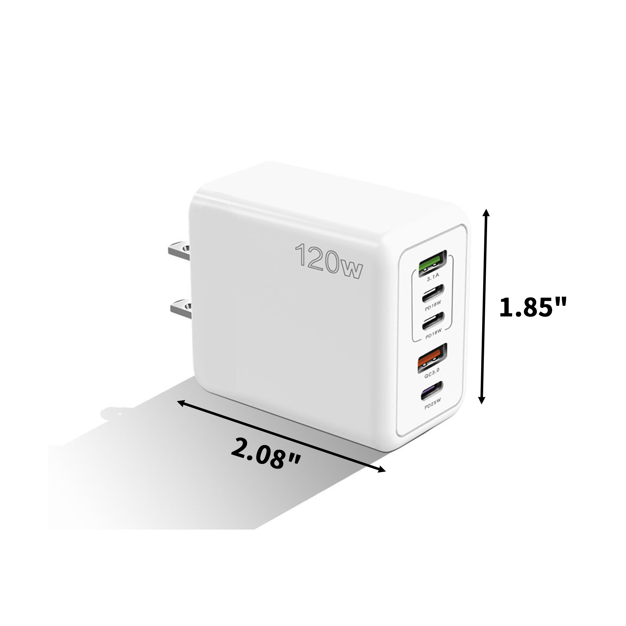 Forty Watt Four Port Fast Charging Block 2