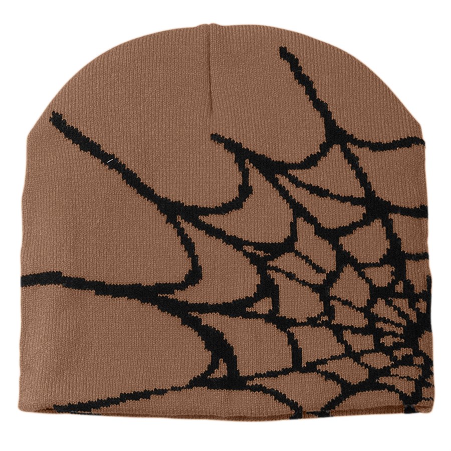 Spider Web Pattern Beanie with Custom Logo 6