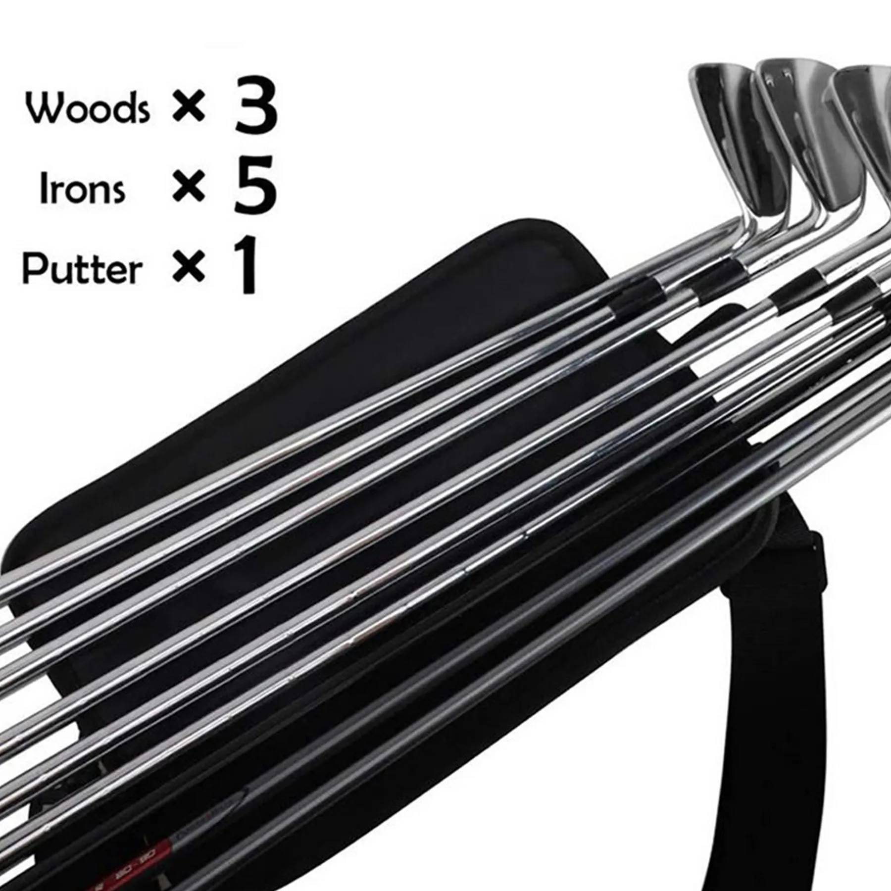 Lightweight Canvas Golf Club Carrier Sleeves Bag 3