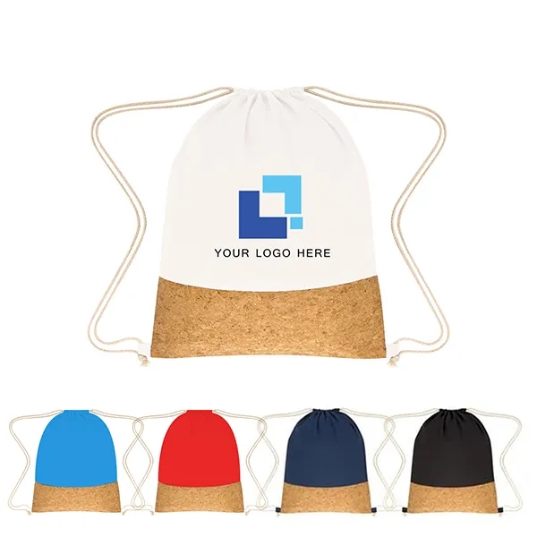 5oz Cotton & Cork Drawstring Backpack 2