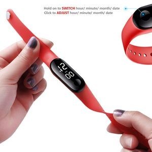 Elegant Electronic Watch With Digital Display Adjustable Band 13