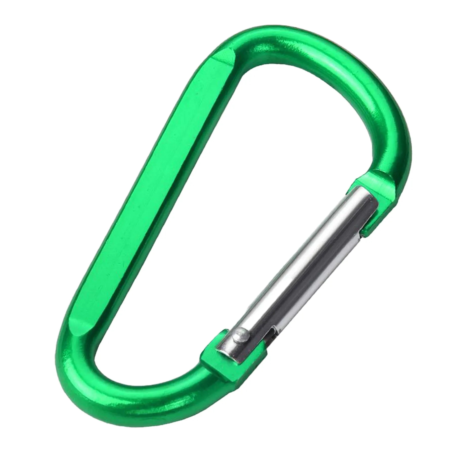 Big D Shape Flat Keychain Snap  Aluminum Carabiner Hook 5