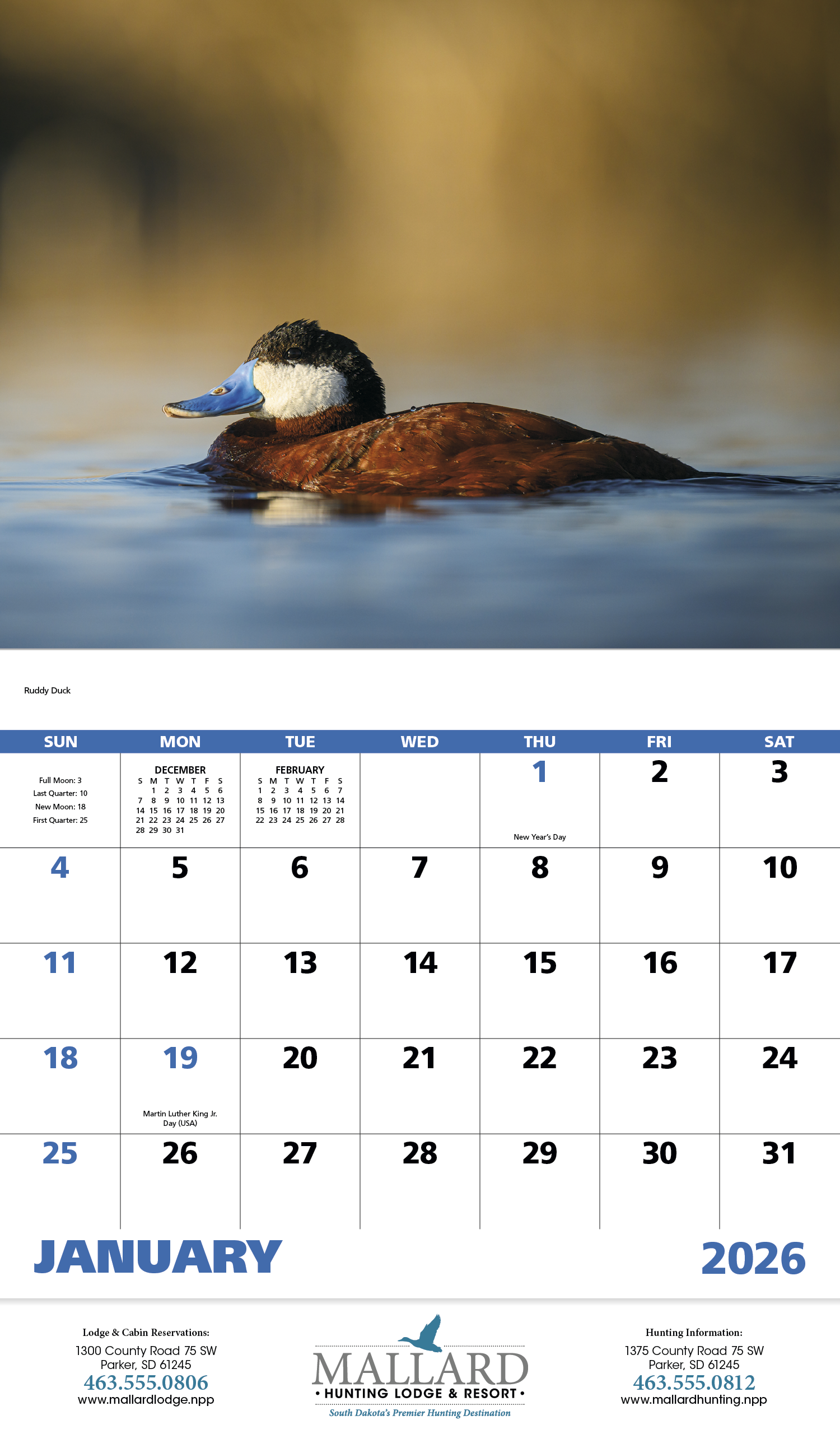 Good Value™ Waterfowl - Stapled Calendar 3