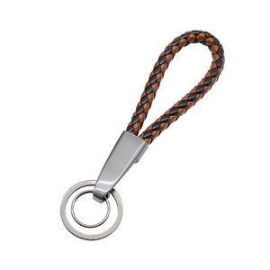 Woven PU Leather Keychain With Long Buckle 31