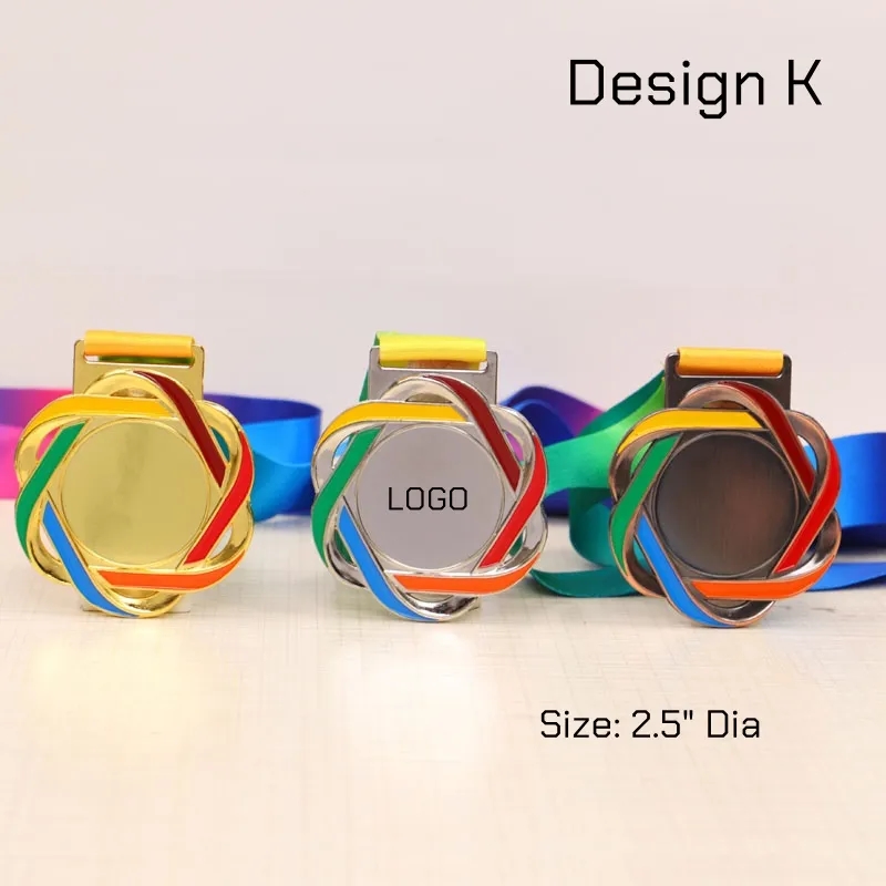 Lot Winner Metal Medals with Neck Ribbons Trophy Award 11