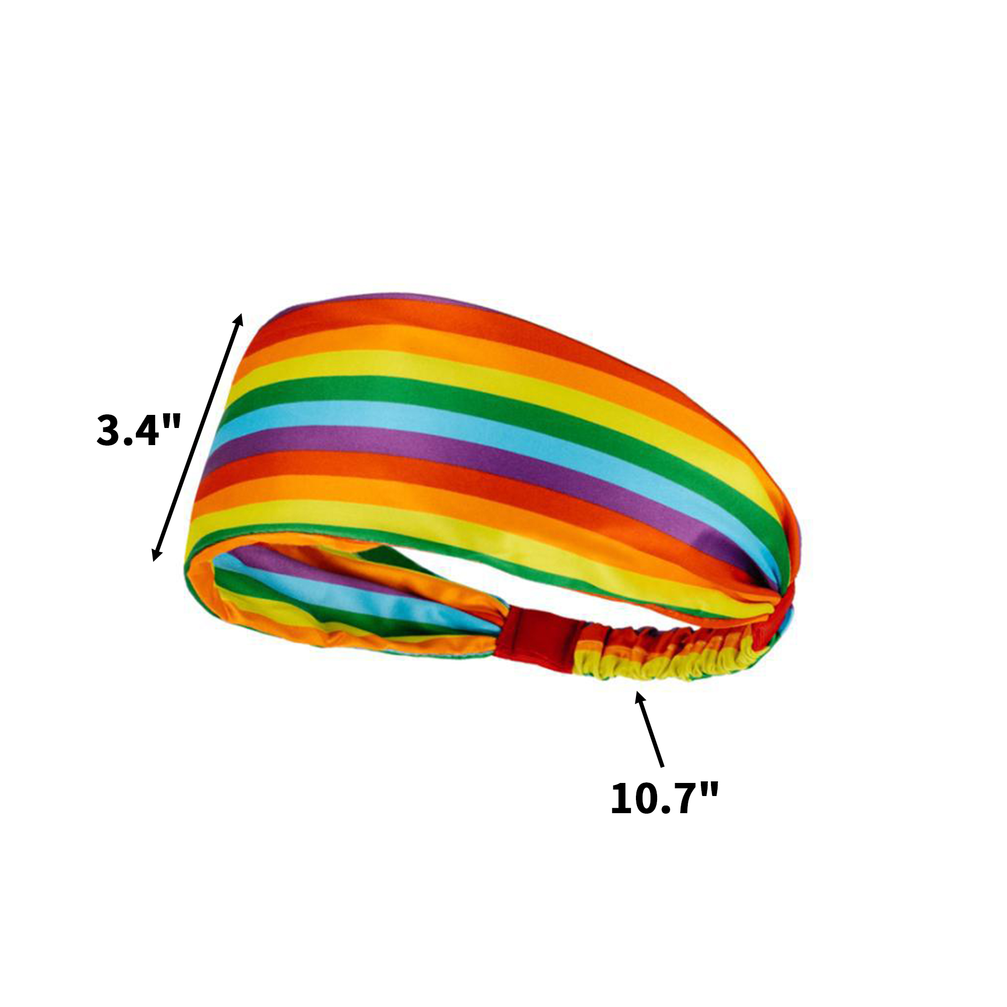 Rainbow Elastic Sports Headband With Breathable Fabric 6