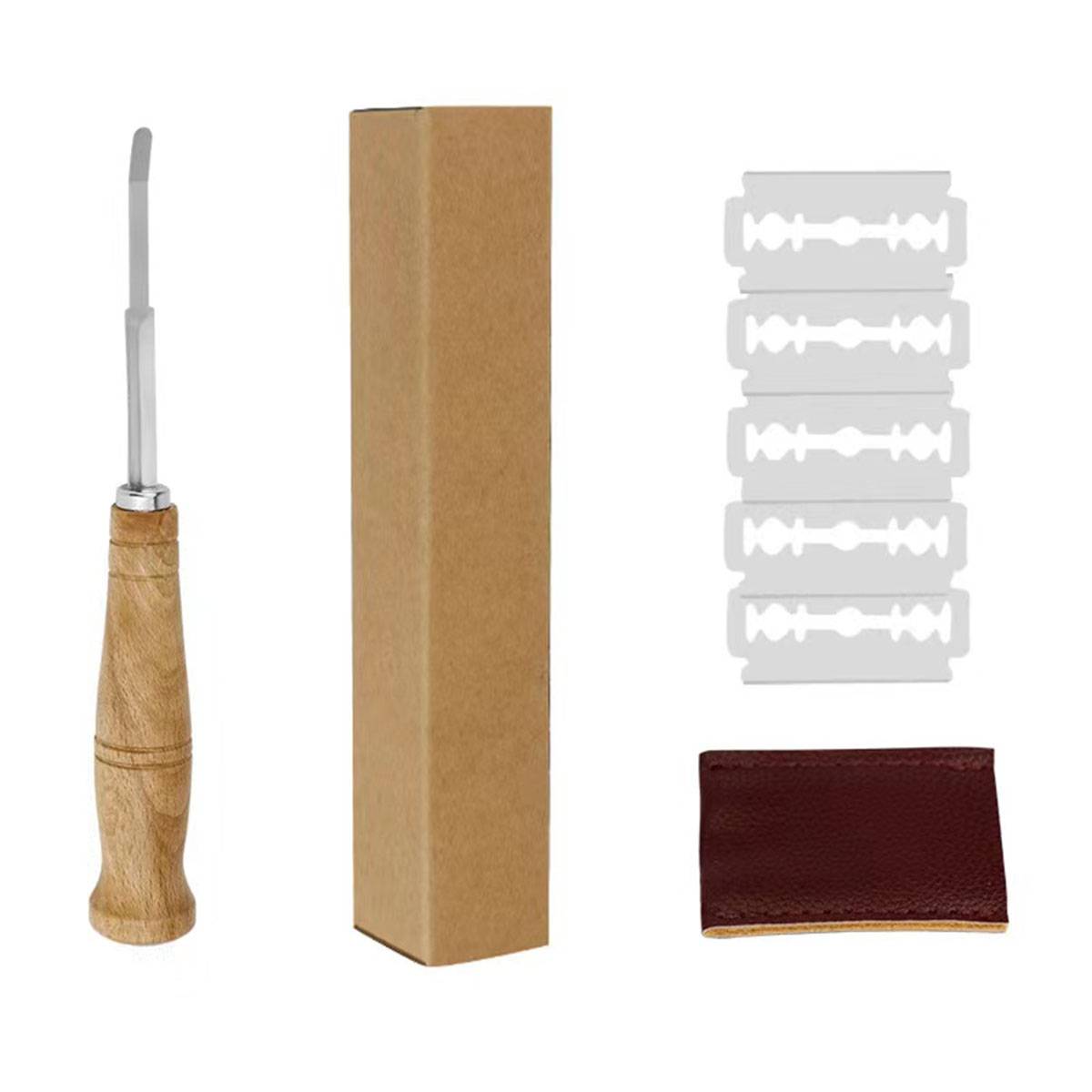 Premium Handmade Bread Knife For Dough Scratching 5