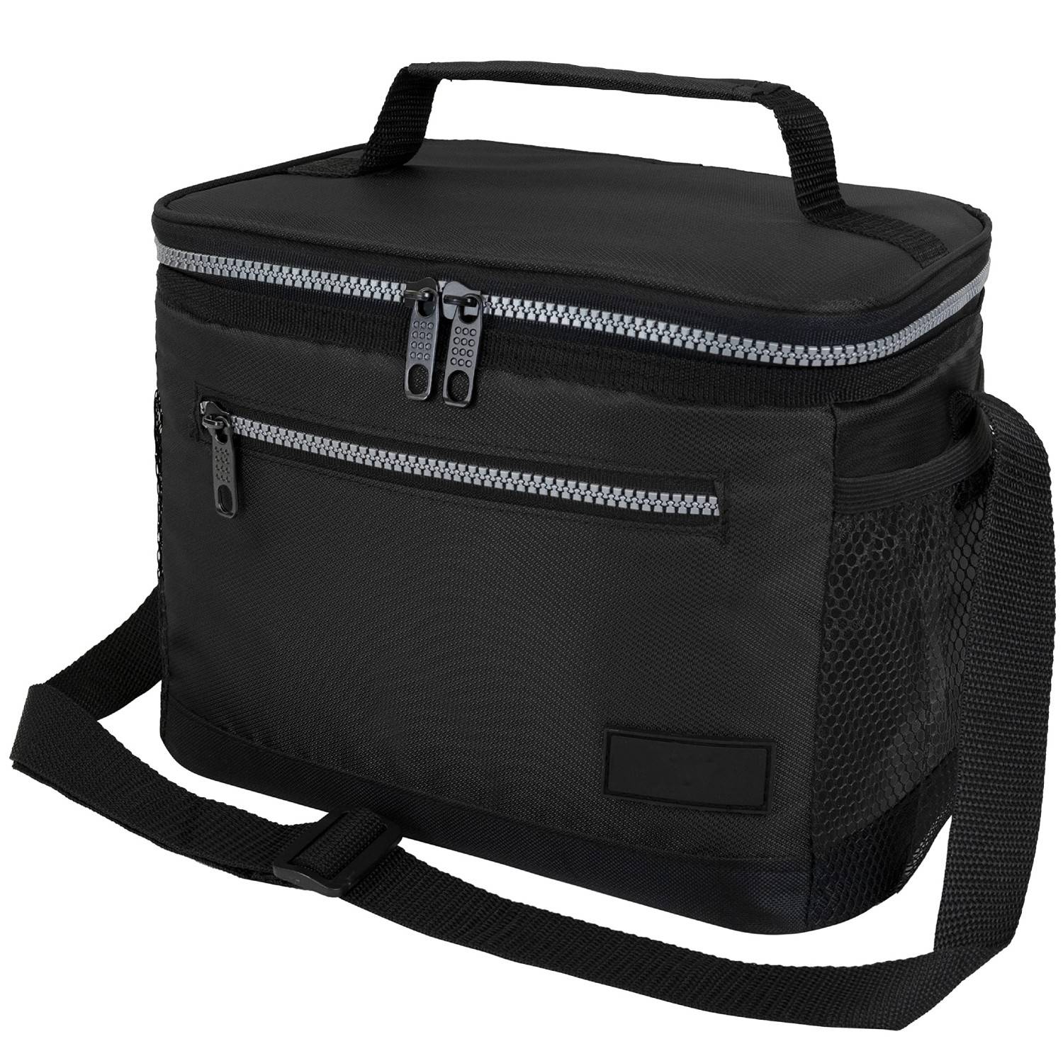 8L Leakproof Oxford Insulated Lunch Cooler Bag w/ Pocket 9