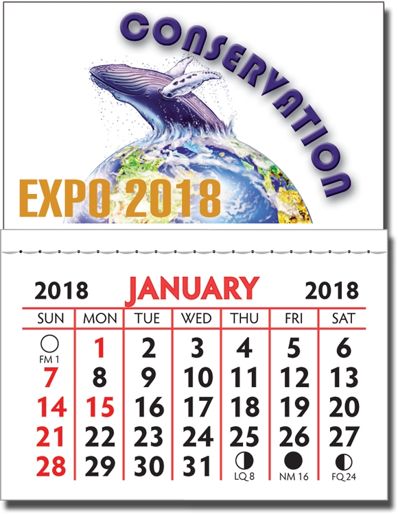 Kwik-Stik 13-Month Full Color Vinyl Petite Calendar 1