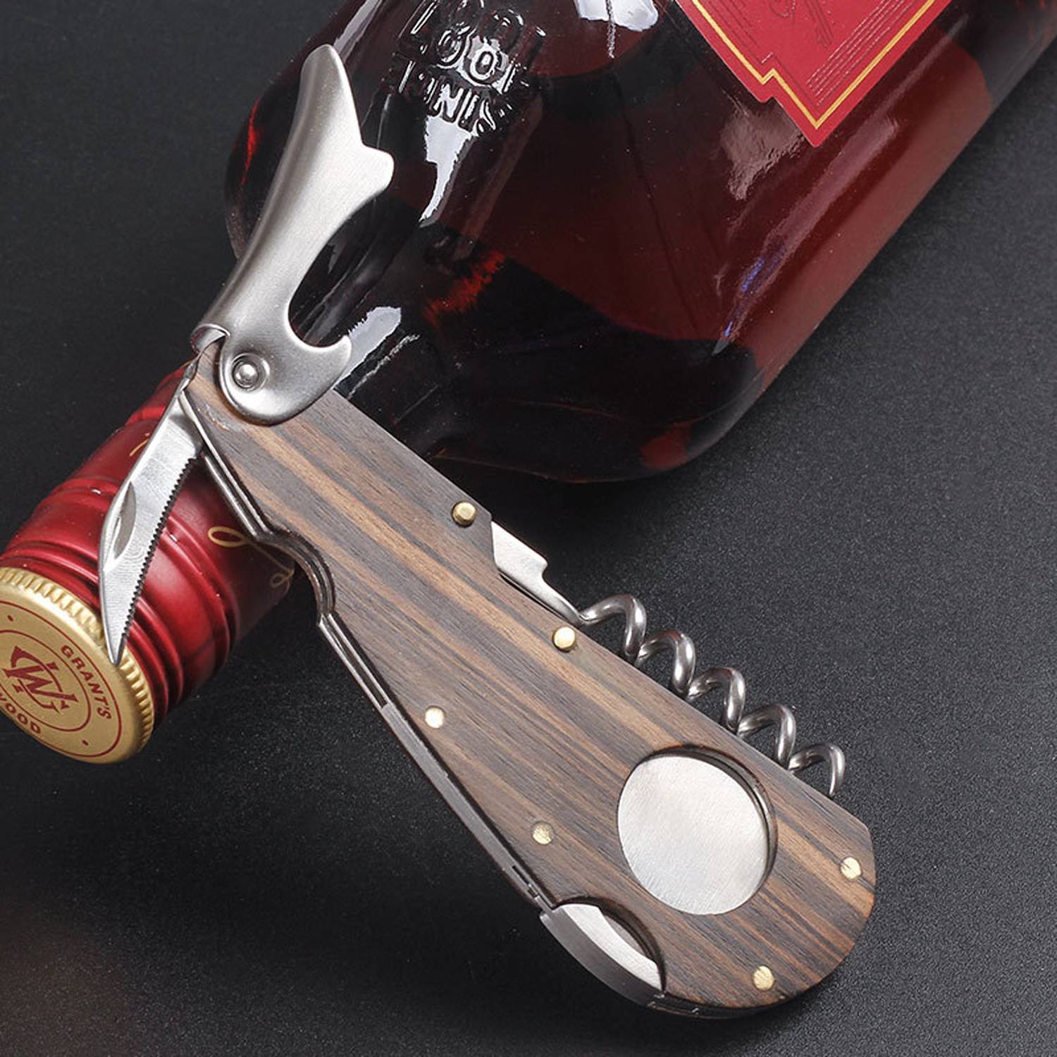 3 in 1 Multi-functional Cigar Cutter w/ Wine Opener 1