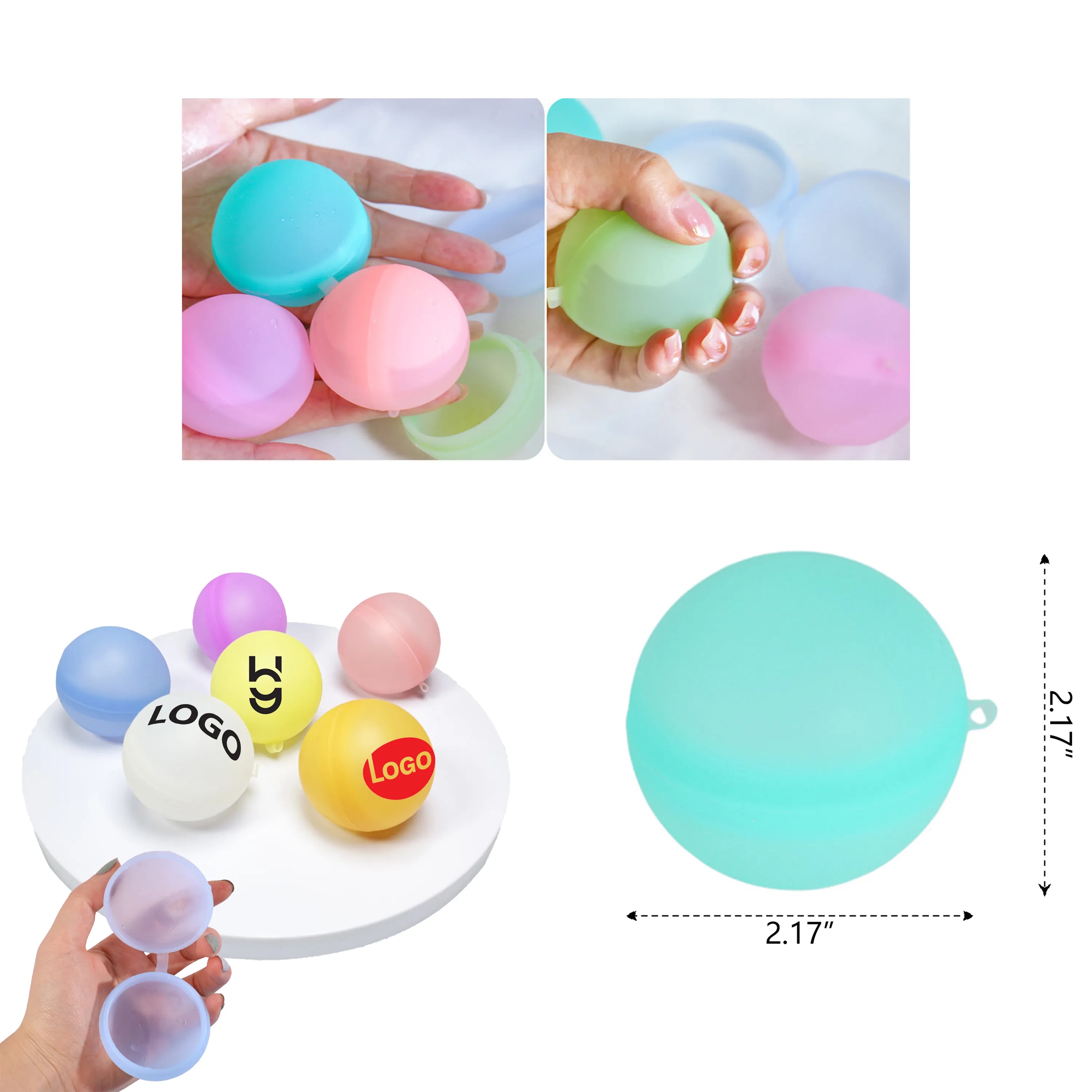 MOQ100 Reusable Silicone Water Bomb Balloons 1